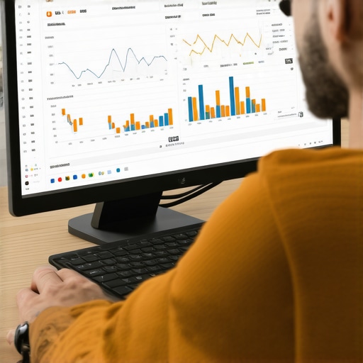 Charlotte business owner reviewing local SEO metrics on computer