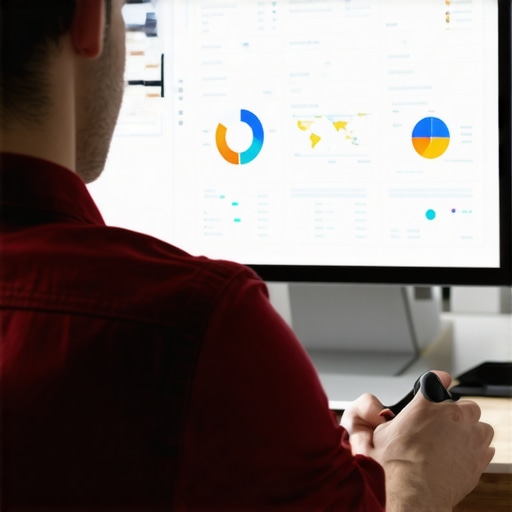 Monitoring Local SEO Performance with Advanced Tools Business owner reviewing local SEO analytics on a computer