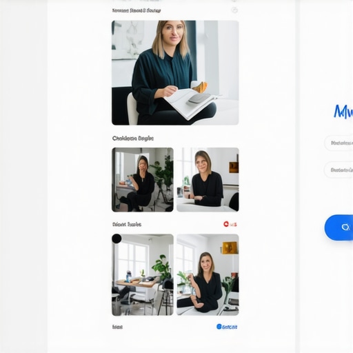 Charlotte business owner updating Google My Business profile with photos and details