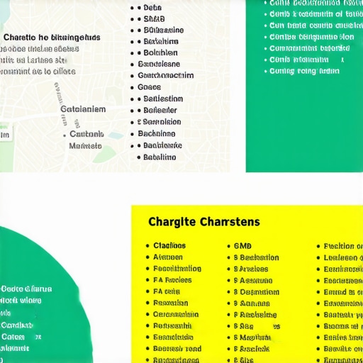 Diagram illustrating steps to improve Google Maps ranking for Charlotte businesses.