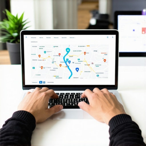 Person analyzing local SEO dashboards to maintain Charlotte map rankings.