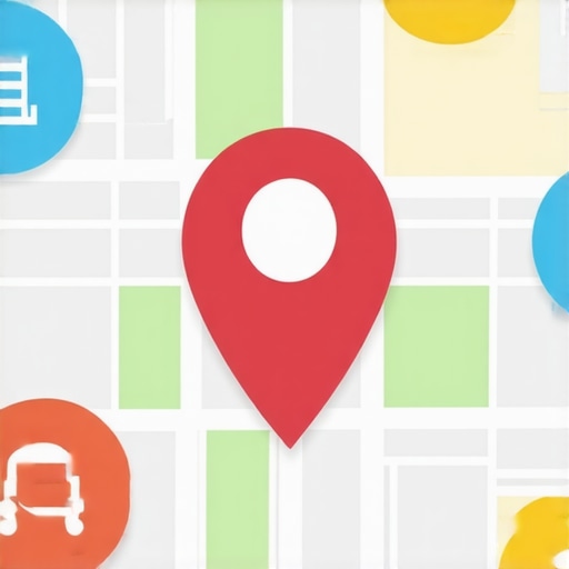Map view of a Charlotte business optimized for local SEO
